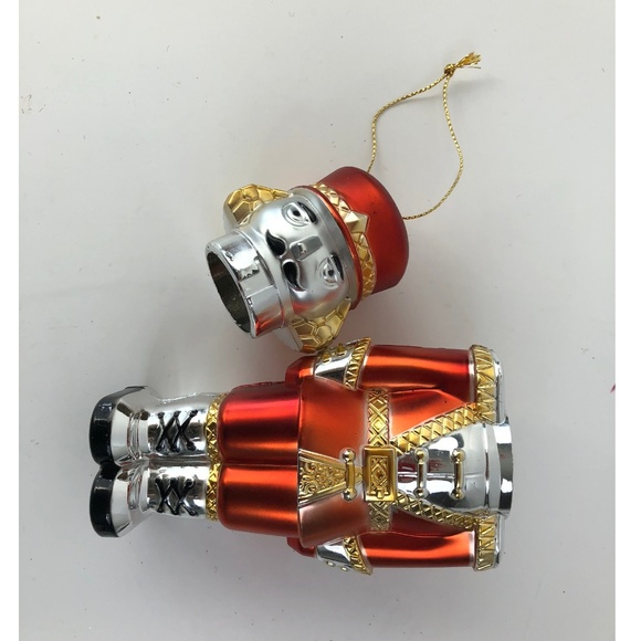 Christmas Ornament Nutcracker Tin Solider Bank - Picture 3 of 3